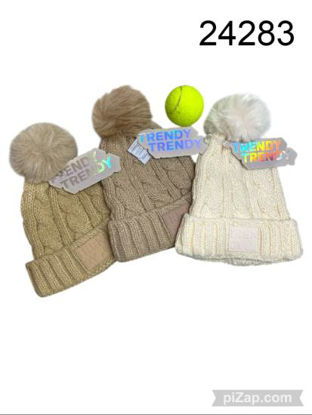 Imagen de GORRO DE LANA C/POMPON TRENDY  5.25